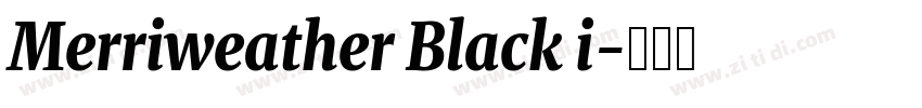 Merriweather Black i字体转换